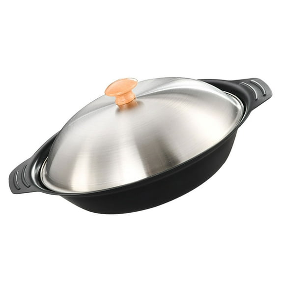 unbranded  Non Stick Griddle Deep Frying Pan Skillet Chafing Dish Black