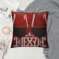 thumbnail image 2 of Qinduosi Decorative Throw Pillow Cover for Couch Sofa Home Decor, Wine Theme with a Bottle and Two Glasses Popular Slogan About Alcoholic Drink Ruby White Pillow case Inch, 2 of 5