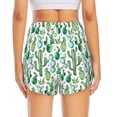 thumbnail image 3 of Picia Cactus Plants1 Pattern Women's 2 in 1 Athletic Running Shorts High Waisted Workout Casual Gym Sweat Shorts with Comfy Liner Zipper Pockets-X-Large, 3 of 9
