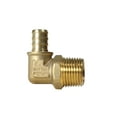 thumbnail image 2 of 2 Piezas Xfitting 1/2"" Pex X 1/2"" Macho Npt Codo Roscado 90 Grados Latón Engarzado - Puerto Completo De Latón, 2 of 5
