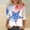 Red, variant on Cavosen 4th of July T Shirts Women Patriotic 3/4 Sleeve Round Neck Tops American Flag Print T Shirts Lady XL Independence Day Casual Tops Funny 4th of July Tunic Tees 2025 Patriotic Clothes