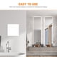 thumbnail image 2 of GOOHOCHY Espejo acrílico autoadhesivo sin taladro, espejo de pared de 20 x 20 cm, irrompible, de cuerpo entero, para baño y dormitorio, fácil de instalar., 2 of 8