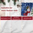 thumbnail image 7 of Valances for Windows Red Christmas Snowman Leaf Rod Pocket Cafe Window Treatments Valance Curtains for Kitchen Bathroom Laundry Basement Windows 42"x12", 7 of 7