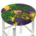 thumbnail image 3 of Naloa Mardi Gras7 Round Bar Stool Cushion Cover 12-14 inch, Fits Kitchen, Office, Restaurant Chairs - 12 inch, 3 of 7