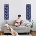 thumbnail image 7 of Paisley Pattern Tapestry Modern Wall Art Tapestry White Blue Wall Blanket Long Tapestry Wall Hanging 2 Tapestries with Tassel DIY for Living Room Bedroom Dorm Backdrop Decor Gifts DIY for Christmas, 7 of 7