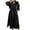 Black, variant on Black and Friday Clothing Sales Idoravan Trench Coats for Women Plus Size Clearance Women's Solid Color Lapel Pocket Long Jacket Cardigan Jacket Khaki S