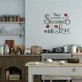 thumbnail image 3 of 1 Sheet Black PVC Wall Stickers Kitchen Vinyl Wall Decor Inspirational Quotes Wall Decals Removeable Wall Decor for Home Kitchen Decoration 23x15in, 3 of 9