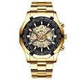 thumbnail image 1 of Hearth & Gear Business Quartz Watch For Men Metallic Craftsmanship High Tech Transparent Dial Sapphire Like Skeleton Design Modern Function Quartz Watch with Alarm Men Water Proof Ceramic Watch Women, 1 of 4