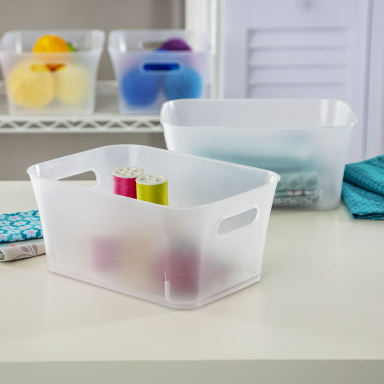 Stackable Plastic Craft Box Organizer Storage Container with 2 Tray and  Labels, PACK - Pick 'n Save