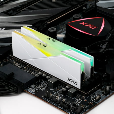 ADATA - XPG SPECTRIX  AX4U32008G16A-DW50 D50 16GB 2x8GB 3.2GHz CL16 RGB Desktop Memory - White