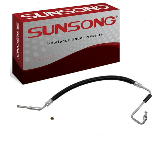 Sunsong Pump To Hydroboost Power Steering Pressure Line Hose compatible with GMC Sierra 3500 HD 2011-2015