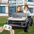 thumbnail image 5 of FINITO 24 Volt Ride on Toy with Parental Remote, 4WD Battery Powered Electric 4 Wheels for Toddlers, Kids Ride on UTV Truck Kids Cars to Drive with Bluetooth LED Lights, Gray, 5 of 7