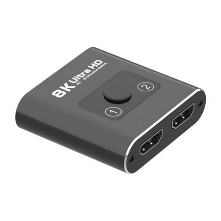 HD 8K 60Hz Bi-Direction Switch 1 in 2 Out -Compatible Splitter Video Distributor Splitter Dual Display for Laptop PC