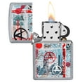 thumbnail image 3 of Zippo Anarchy Street Art Design Street Chrome Pocket Lighter, 3 of 7