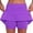 A-Purple89, variant on Yuanlong Women Pants Sporty Plain Short Elastic High Waist A Line Skirt With Leggings Daily Lifting Fitness Tennis Yuga Pant