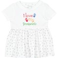 thumbnail image 3 of Inktastic I Love My Grandparents Girls Baby Dress, 3 of 5