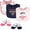 Girl Mothers Fathers Day, variant on Infant Girls Cotton Bib and Sock Set, Fancy Rudolph, One Size