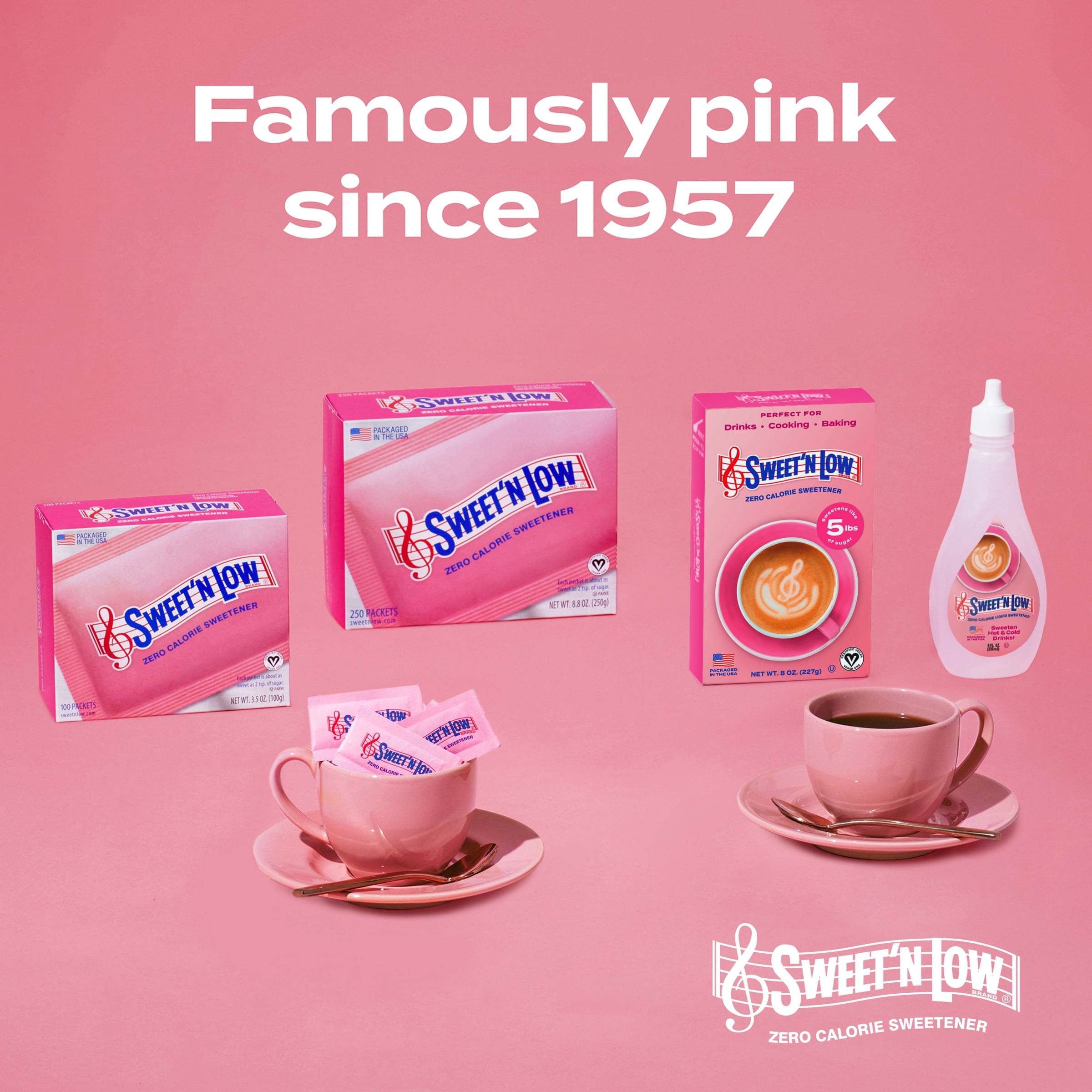 Sweet'N Low Zero Calorie Sweetener, 250 count, 8.8 oz