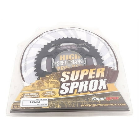 New Supersprox Black Aluminum Sprocket, 46T, Chain Size 428, Ral-1204-46-Blk