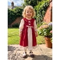 thumbnail image 5 of RUINIXCW Vintage Toddler Baby Girl Halloween Renaissance Dress Baby Ren Faire Costume Kids Girls Spring Fall Clothes Long Sleeve Princess Party Dress, 5 of 10