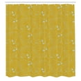 thumbnail image 3 of Ambesonne Leaves Shower Curtain, Oak Leaf Ahorn Trees Sketch, 69"Wx84"L, Earth Yellow Multicolor, 3 of 5