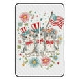 thumbnail image 3 of Patriotic Kittens Celebrate Freedom Together Outdoor Picnic Blanket, Foldable Waterproof Beach Mat, Portable Beach Blanket for Beach Camping, Hiking, Family Concerts, 3 of 8