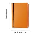 thumbnail image 3 of Aufmer Foldable A4 Size Clipboard File Folder Expanding Document Organizer With Elastic Strap For School Office Business People(Orange), 3 of 6