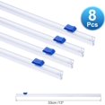 thumbnail image 2 of PATIKIL 8pcs Plastic Wrap Cutter, 13in Plastic Wrap Slide Cutter Snap Card Slot Installation Replacement for Aluminum Foil Wax Paper Parchment Paper Wrap Dispenser, Blue, 2 of 6