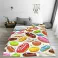 thumbnail image 5 of Salouo Color Donut Print Bed Blankets,Flannel Blanket Comfortable Air Conditioning Blanket Lightweight Blanket for Sofa Bed Travel & Couch -50"x40", 5 of 8