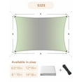 thumbnail image 6 of Sun Shade Sail 6.5x10Ft Ombre Abstract Gradient Light Green and Gray Uv Block Sunshade Canopy Outdoor Shade Cover Rectangle Shade Cloth For Patio Garden Yard Deck Pergola, 6 of 6