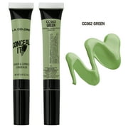 L.A. COLORS Concealer High Coverage, Conceal It, Green, 0.42 fl oz