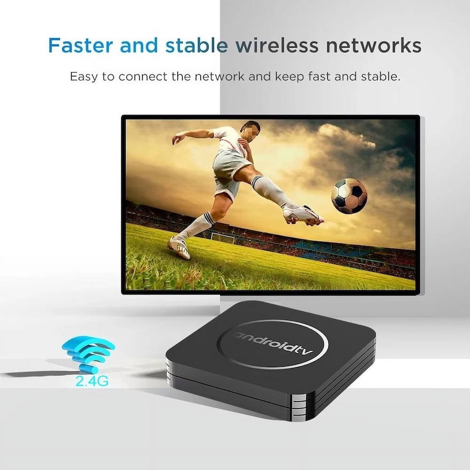 1GB+8GB Basic Android TV Box, 4K HD TV Network Video Player (us plug,1G+8G)