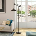 thumbnail image 2 of Evelyn&Zoe Industrial Metal Floor Lamp with Spoke Wheel Pulley System, 2 of 10