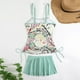 thumbnail image 5 of Traje de baño para mujer Traje de baño dividido con estampado grande para mujer Falda de bikini Traje de baño dividido Trajes de baño para mujer, 5 of 6