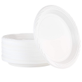 thumbnail image 4 of Nicole Fantani's Serving 10" Disposable White Plastic plates Good to use in Microwave, Bulk Stock for Restaurant, Hotel, Deli & Elegant Parties : 2000 Count, 4 of 6