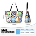 thumbnail image 3 of Lsque Bluey Beach Travel Bag - Water-Resistant, Large Capacity Lightweight Tote with 7 Pockets for Women and Men - Perfect for Beach, Pool, Gym, and Travel, 3 of 6