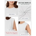thumbnail image 4 of MOYIKO Womens Summer Tops Casual Loose Fit Cap Sleeve T Shirts Basic Crewneck Tank Tops Trendy Plain Womens Clothes Tee, 4 of 7