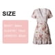 thumbnail image 2 of Mini vestido de gasa con estampado floral y mangas largas campesinas para mujer, 2 of 5