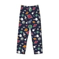 thumbnail image 4 of Goofa Rocket Satellite Printed Soft Pajama Pants for Men, Wide Leg Comfy Casual Lounge Yoga Pants-Small, 4 of 9