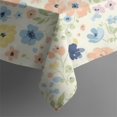 thumbnail image 5 of Pioneer Flower Floral Print Pattern Square Tablecloth, Waterproof Wipeable Spillproof Washable Table Cover for Home Kitchen Party Decor, 60"x60", 5 of 6
