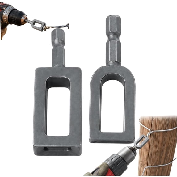Wire Twister Tool for Drill,Upgrades Electric Drill Wires Twisting Tools,Wire Nut Twister with 1/4" Hex Shank,Profession Electricians Tool,for Fencing, Construction, Alloy Steel,Universal Drills（A）