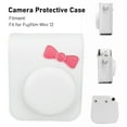 thumbnail image 3 of Camera Protective Case For  Mini 12, Bow Tie Design PU Leather Protective Bag With Shoulder Strap, Waterproof Case For FujifilmInstax Mini 12  Camera, 3 of 8