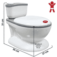 thumbnail image 4 of Bañito Entrenador Infantil con Sonido de Agua y Base Antideslizante -Gris, 4 of 8