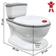 thumbnail image 4 of Bañito Entrenador Infantil con Sonido de Agua y Base Antideslizante -Gris, 4 of 8