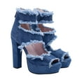 thumbnail image 4 of 1 par de sandalias de tacones sexy de moda tacones altos femeninos sandalias de punta abierta, 4 of 5