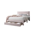 thumbnail image 3 of Daisy Full Bed w Drawer-Light Pink Corduroy Upholstery-Foam Headboard, 3 of 7