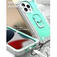 thumbnail image 6 of iPhone 13 Pro Case - Heavy Duty Hybrid Rugged Dual Layer Protective Shockproof Kickstand Cover with Ring Holder for Apple iPhone 13 Pro, F, 6 of 7