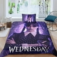 thumbnail image 1 of Wednesday Addams Duvet Cover - Microfiber Bedding Set with Zipper, Wednesday Addams Duvet Cover with Pillowcase Single, 1 of 5