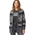 thumbnail image 2 of Pendleton Women's Long Westerley Cardigan - Medium - Grey/Black, 2 of 5