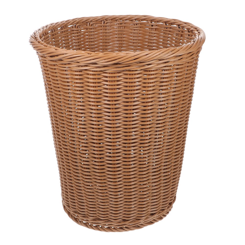 Corbeille En Rotin STOBAZA - Porte-Crayon, Organisateur Bureau Ou Cuisine, Petite Poubelle, Vase à Fleurs, Tressé Main